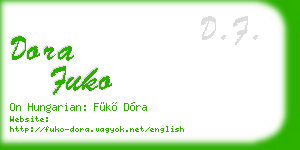dora fuko business card
